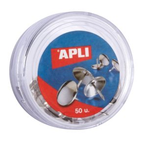 CHINCHETAS NIQUELADAS APLI C/50