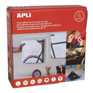 CINTA VELCRO ADHESIVA BLANCA 2 CM X 10 M