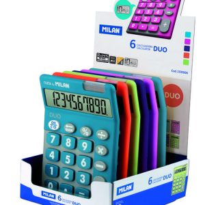CALCULADORA 10 TOUCH DUO MILAN COLORES SURTIDOS