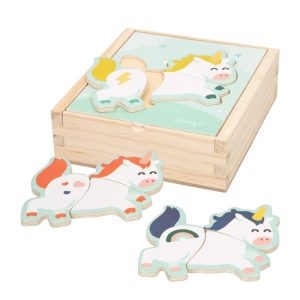 MR WONDERFUL PUZZLE MADERA UNICORNIO 18 PIEZAS WOOMAX