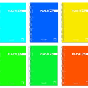 BLOC ESPIRAL FOLIO MILIMETRADO 80H 90GR COLORES SURTIDOS