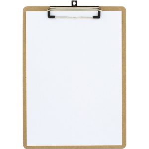 CARPETA SUJETAPAPELES MADERA CON PINZA A4