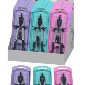 COMPAS FABER AJUSTE RAPIDO ADAPTADOR EXPOSITOR 15UDS PASTEL