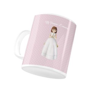 TAZA CERAMICA NI?A COMUNION 10X8CM