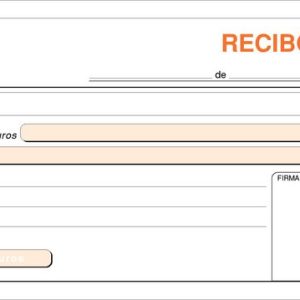 TALONARIO RECIBOS 1/3 FOLIO T-60 DUPLICADO AUTOCOPIANTE