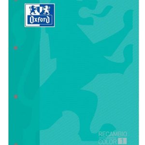 RECAMBIO A4 4 TALADROS 80H CUADRO 5MM OXFORD ICE MINT