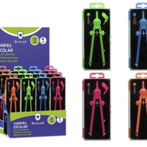 COMPAS AUTOMATICO NEON BASIC 4 COLORES BISMARK