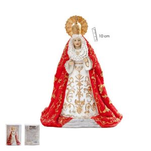 FIGURA VIRGEN DE LA ESPERANZA ROJA 10CM