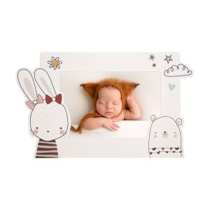 MARCO FOTOS INFANTIL CONEJITO NUBES 606 15X15