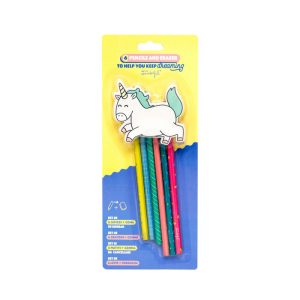 SET DE 6 LAPICES Y 1 GOMA UNICORNIO - TO HELP YOU KEEP DREAM