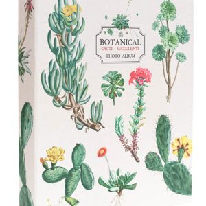 ALBUM FOTO 200 BOLSILLOS 13X20CM BOTANICAL CACTI