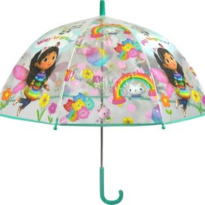 PARAGUAS TRANSPARENTE CAMPANA 46 CM MANUAL GABBYS DOLLHOUSE