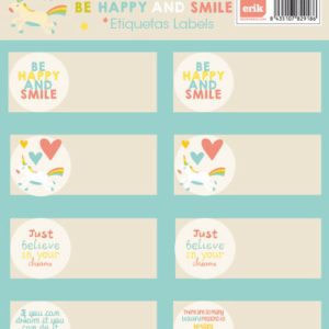 ETIQUETAS ESCOLARES BE HAPPY