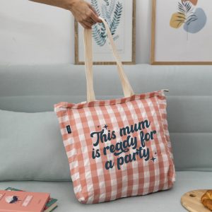 BOLSA DE TELA TOTE BAG - THIS MUM IS READY FOR A PARTY