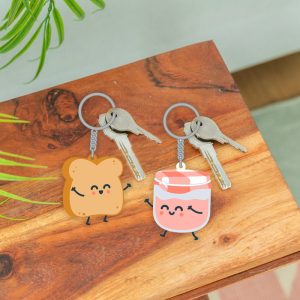 SET DE 2 LLAVEROS - TOSTADA Y MERMELADA