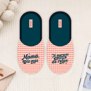 ZAPATILLAS T 36-38 MAMA ERES LO MAS MERECES UN POQUITO RELAX