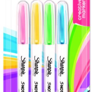 ROTULADOR SHARPIE S NOTES BLISTER 4 COLORES SURTIDOS