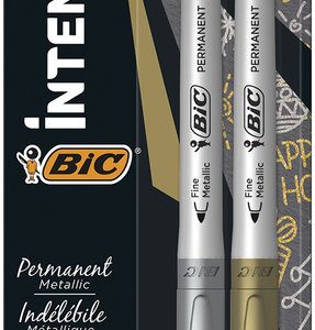 ROTULADOR BIC INTENSITY PERMANENTE BLISTER 2 UDS ORO Y PLAT