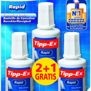 CORRECTOR BIC TIPP EX RAPID BLISTER 2+1 UNIDADES 8871671
