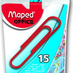 CLIPS GIGANTES COLORES 50MM X15 CAJA