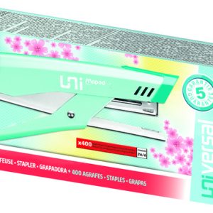 GRAPADORA UNIV METAL PASTEL PINZA 26/6 + 400 GRAPAS BLISTER