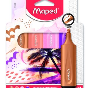 MARCADOR MAPED BLISTER 4 COLORES SURTIDOS