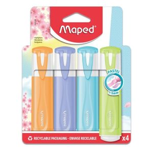 MARCADOR MAPED CLASSIC PASTEL 4 COLORES SURTIDOS