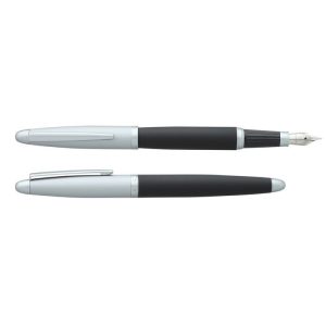 PLUMA HECHTER ALLIANCE INTEMPOREL NEGRO PLATA METAL SATINAD