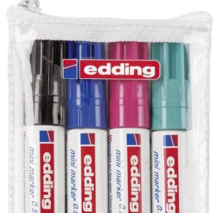 MINIMARCADORES PERMANENTES COLORES SURTIDOS BLISTER 4 UDS