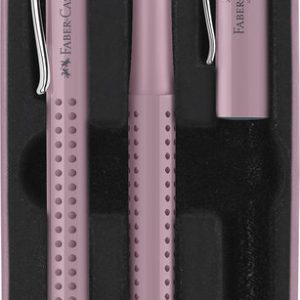 JUEGO BOLIGRAFO + PLUMA FABER CASTELL GRIP HARMONY SOMBRA R