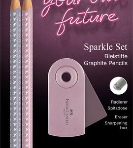 BLISTER 2 LAPICES SPARKLE PERLADO GOMA Y AFILA SLEEVE MINI