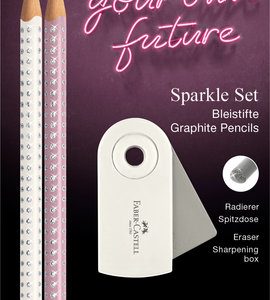 BLISTER 2 LAPICES SPARKLE PERLADO GOMA Y AFILA SLEEVE MINI