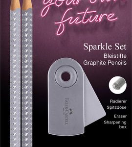 BLISTER 2 LAPICES SPARKLE PERLADO GOMA Y AFILA SLEEVE MINI