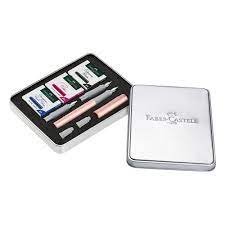 SET CALIGRAFIA FABER CASTELL GRIP ROSA