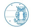 SELLO EXLIBRIS WOODIES STAMP DISE?O BUHO