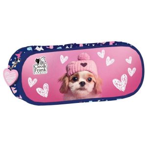 PORTATODO CON ORGANIZADOR PERRITO ROSA