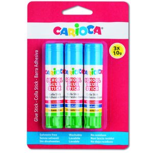 BARRA PEGAMENTO CARIOCA 10 GR BLISTER 3 UDS