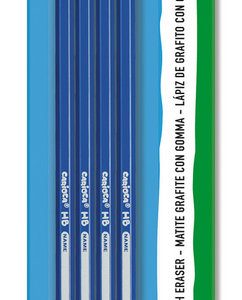 LAPIZ CARIOCA HB BLISTER 4 UDS + GOMA