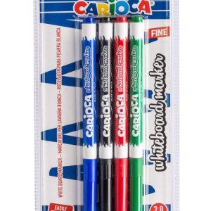 ROTULADOR PIZARRA CARIOCA PUNTA FINA BLISTER 4 UDS