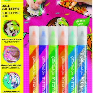 COLA CON PURPURINA MITAMA 10,5 ML 6 COLORES