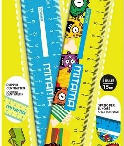 BLISTER 2 REGLAS 15CM COLORES FANTASIA