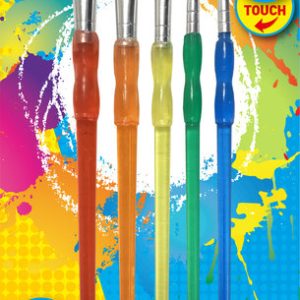 SET 5 PINCELES SURTIDOS COLORES FLUOR