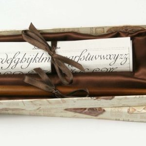 SET PLUMA CALIGRAFICA TINTA 10 CC Y EJEMPLOS CALIGRAFICOS