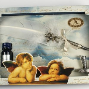 SET PLUMA CON SOPORTE Y TINTA ANGELES