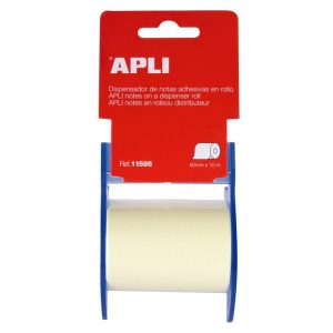 ROLLO DISPENSADOR DE NOTA ADHESIVA 60 MM X 10 M AMARILLO