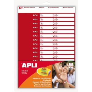 BRAZALETES IDENTIFICATIVOS 2 HOJAS