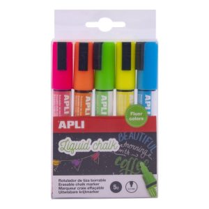 ROTULADORES TIZA LIQUIDA PUNTA REDONDA 5,5 MM COLORES SURT,