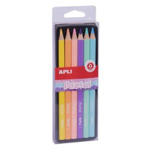 LAPIZ JUMBO PASTEL TRIANGULAR PACK 6 UNIDADES SURTIDAS