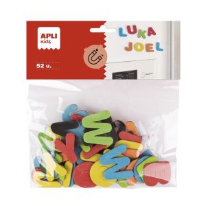 BLISTER 52 LETRAS IMANTADAS GOMA EVA SURTIDAS