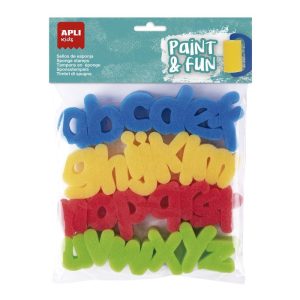 SELLOS DE ESPONJA ABC 26 UNIDADES